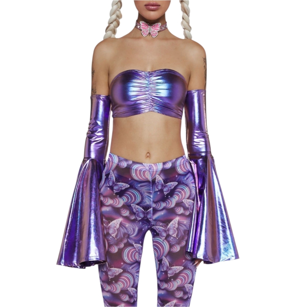 Club Xxx Metallic Tube Top